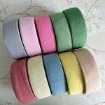 1 mét thun thời trang 3cm loại tốt, thun nhung may cạp váy, làm dây nịt thun, may lưng quần màu trơn