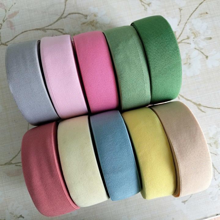 1 mét thun thời trang 3cm loại tốt, thun nhung may cạp váy, làm dây nịt thun, may lưng quần màu trơn